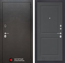 LABIRINT Входная металлическая дверь SILVER панель №11 графит soft